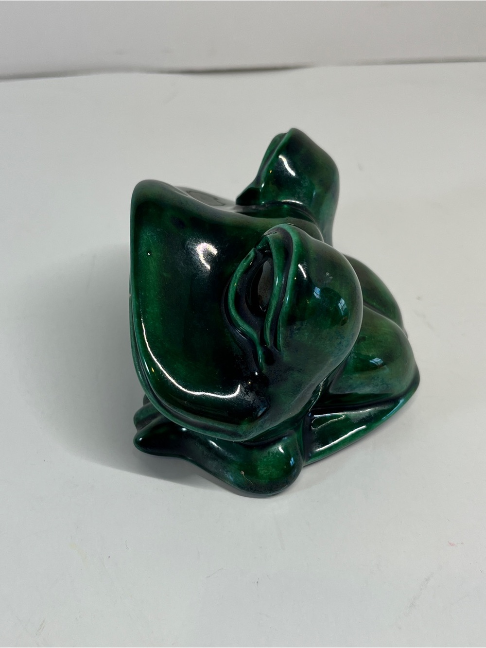 Vintage Arnels 1970s Frog Figurine Ceramic Whimsical Cottagecore Farmhouse Decor - Picture 8 of 9